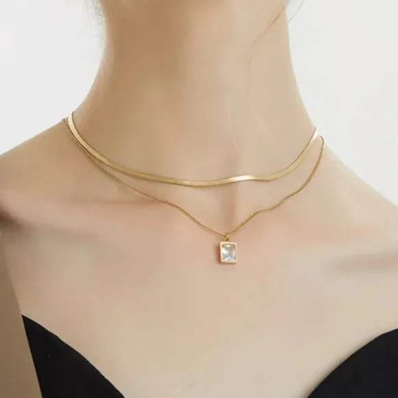 GP Double layered necklace - Picture 5 of 7